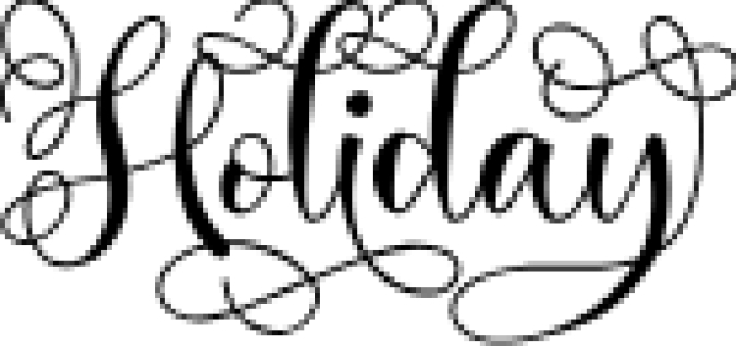 Holiday Font Preview