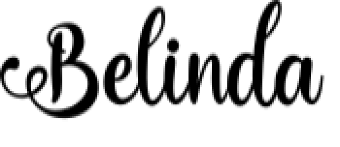 Belinda Font Preview