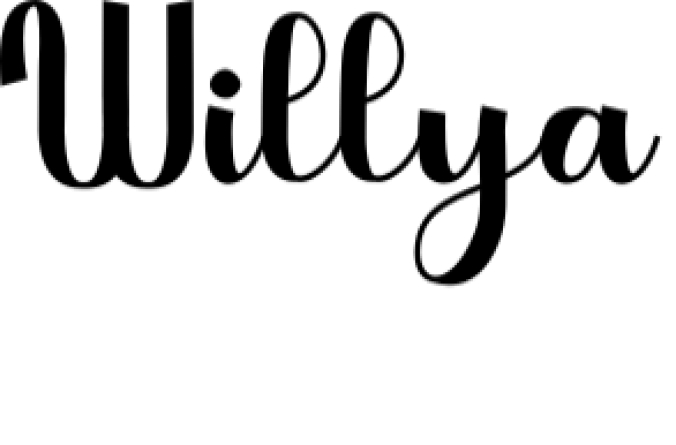 Willya Font Preview