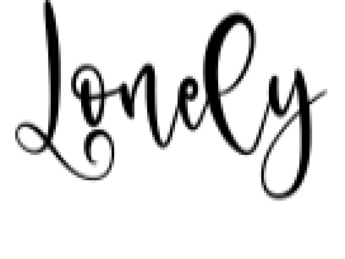 Lonely Font Preview