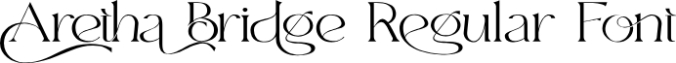 Aretha Bridge Font Preview