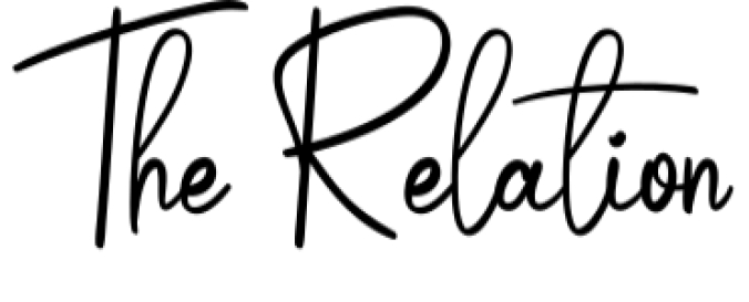 The Relation Font Preview