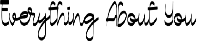Everything About You Font Preview