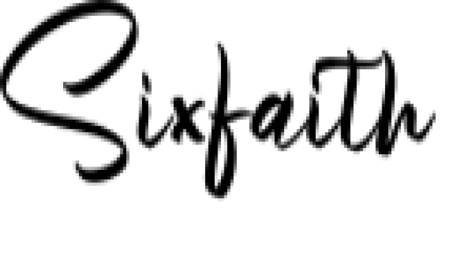 Sixfaith Font Preview