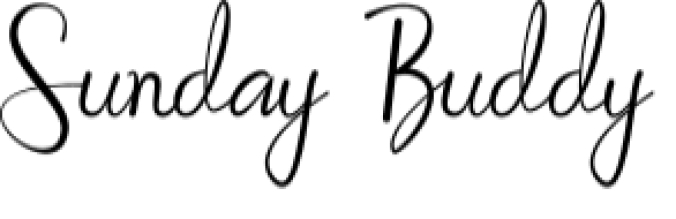 Sunday Buddy Font Preview