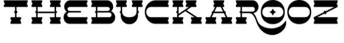 The Buckarooz Font Preview