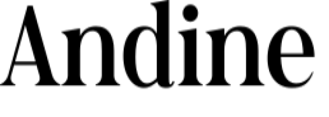 Andine Font Preview
