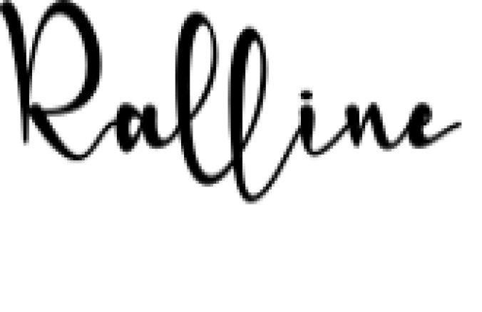 Ralline Font Preview