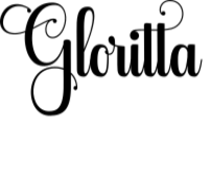 Gloritta Font Preview