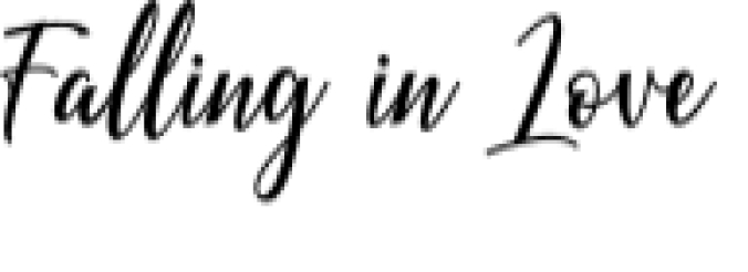 Falling in Love Font Preview
