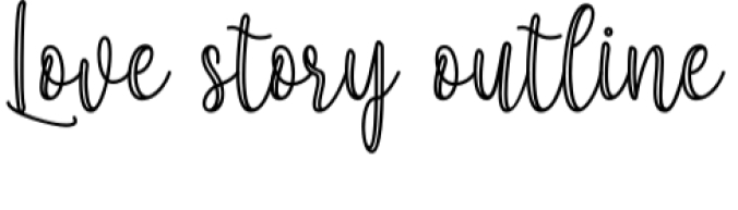 Love Story Font Preview