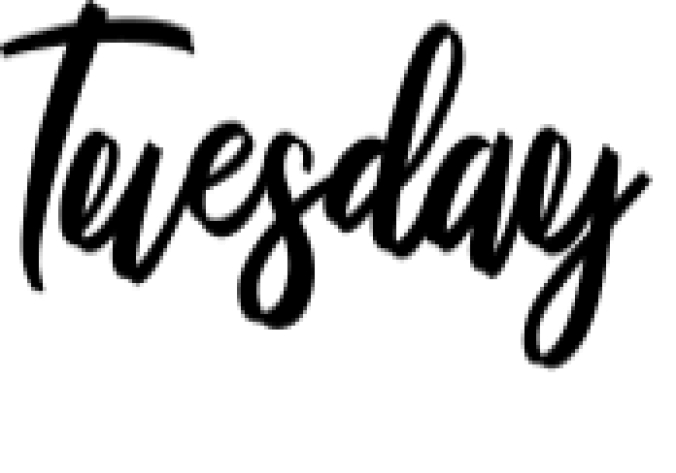 Tuesday Font Preview