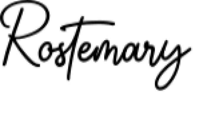 Rostemary Font Preview