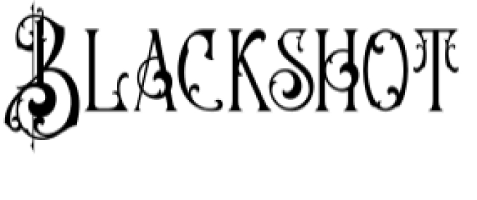 Blackshot Font Preview
