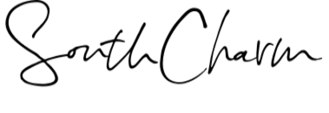South Charm Font Preview