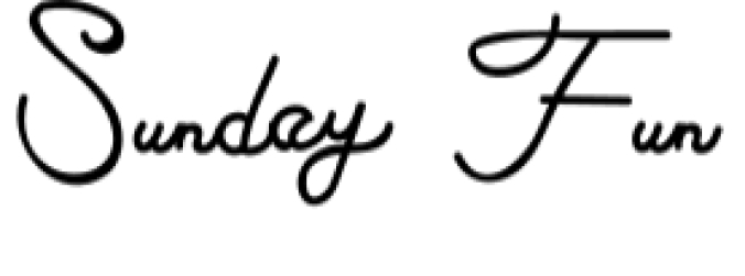 Sunday Fun Font Preview