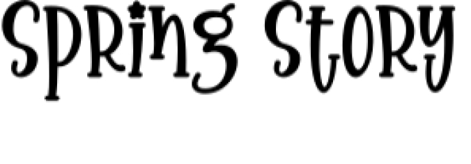 Spring Story Font Preview