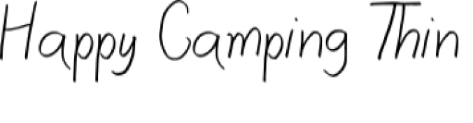 Happy Camping Font Preview
