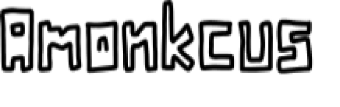 Amonkcus Font Preview