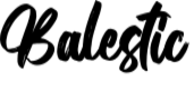 Balestic Font Preview