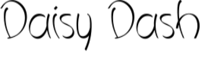 Daisy Dash Font Preview