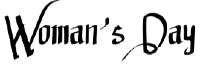 Woman's Day Font Preview