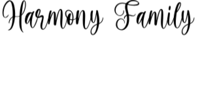 Harmony Family Font Preview