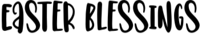 Easter Blessings Font Preview