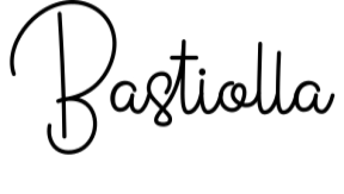 Bastiolla Font Preview
