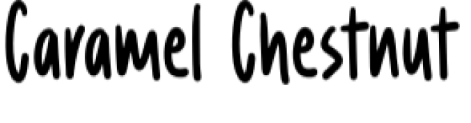 Caramel Chestnut Font Preview