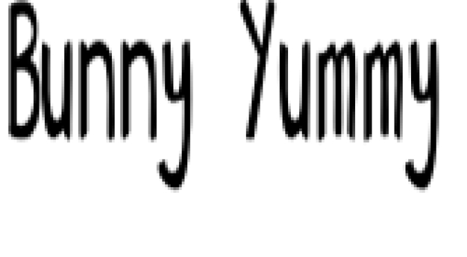 Bunny Yummy Font Preview