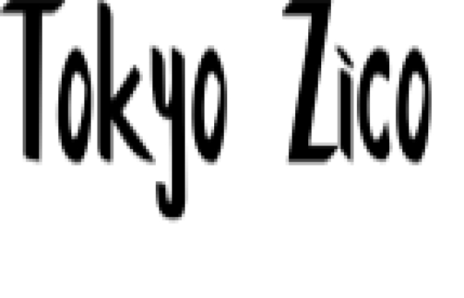 Tokyo Zico Font Preview