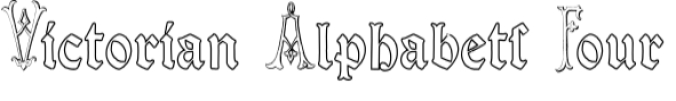 Victorian Alphabets Four Font Preview