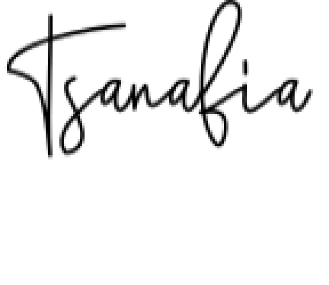 Tsanafia Font Preview