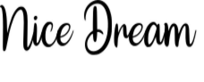 Nice Dream Font Preview