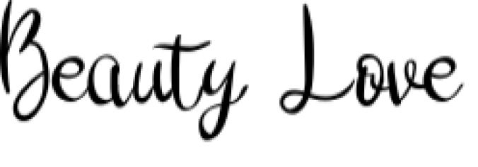 Beauty Love Font Preview