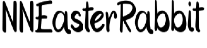 Easter Rabbit Font Preview
