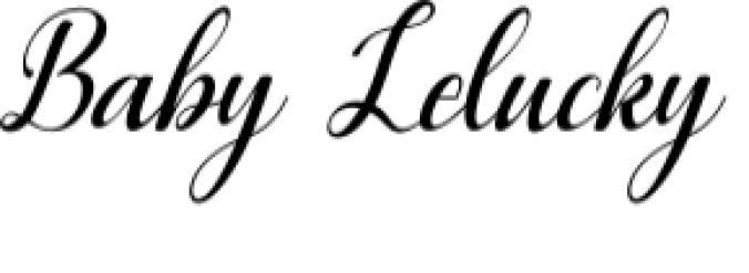 Baby Lelucky Font Preview