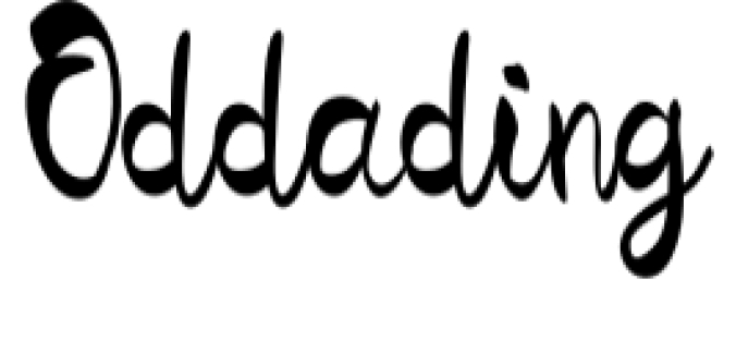 Oddading Font Preview