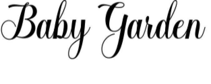 Baby Garden Font Preview