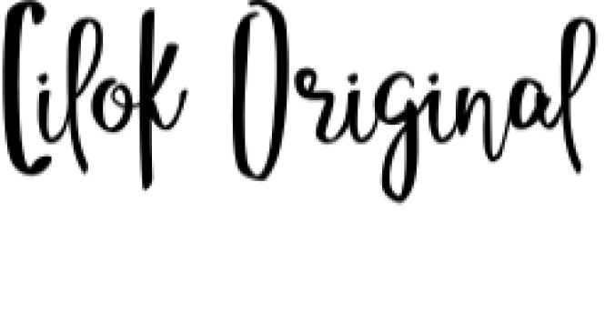 Cilok Original Font Preview