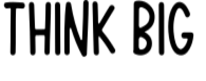 Think Big Font Preview