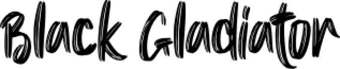 Black Gladiator - Font Preview