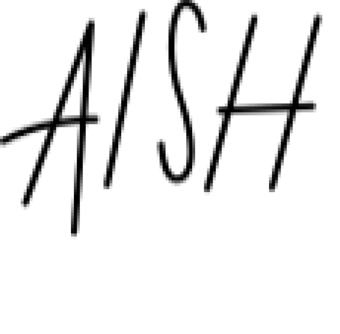 Aish Font Preview