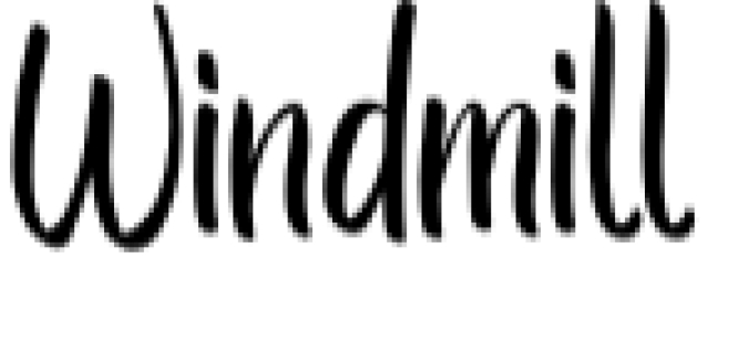 Windmill Font Preview