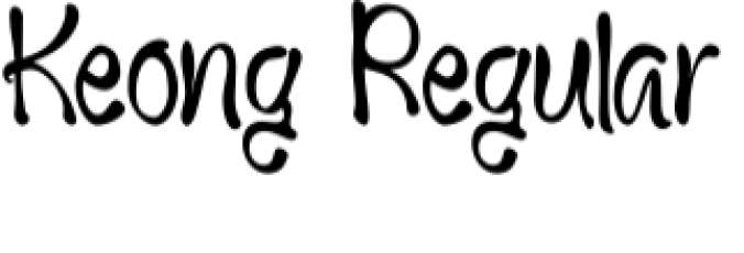 Keong Font Preview
