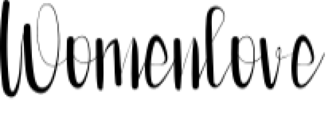 Womenlove Font Preview