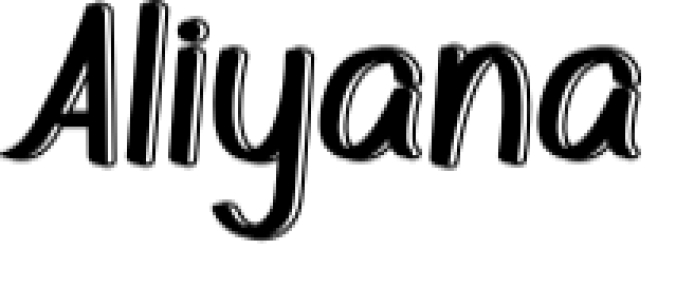 Aliyana Font Preview