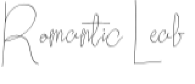 Romantic Leaf Font Preview