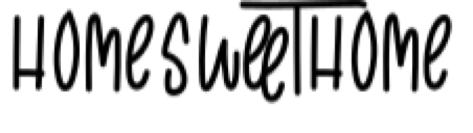 Home Sweet Home Font Preview